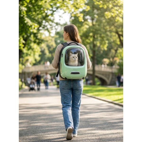 Фото - Рюкзак-переноска PETKIT Breezy 2 Smart Cat Carrier Green (P7704)